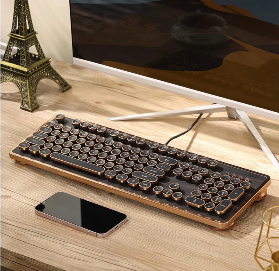 GLENCREAG RK104 retro mechanical keyboard product photo
